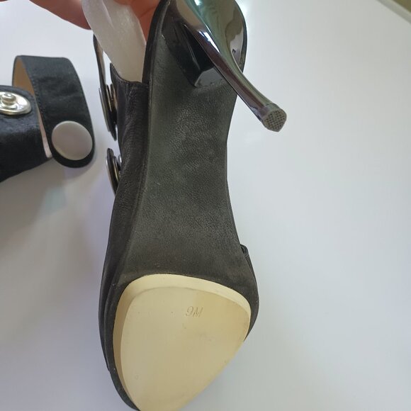 L.A.M.B. Shelbie Bottie Hells Black Leather - Picture 8 of 8